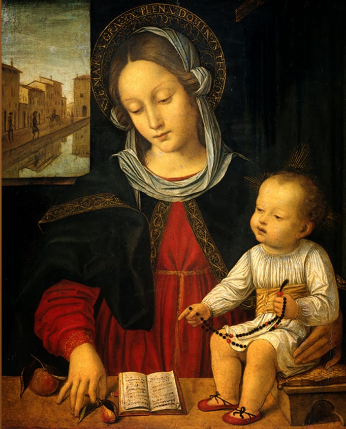 La Virgen María y el niño Jesús