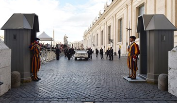 Guardias suizos en el Vaticano