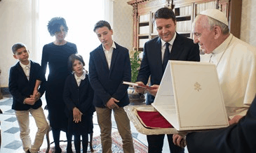 El Santo Padre y el Premier italiano