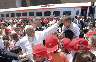 El sumo pontífice con la Acción Católica Italiana