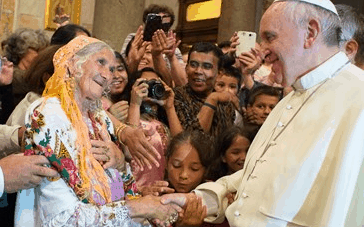 El sumo pontífice con los fieles